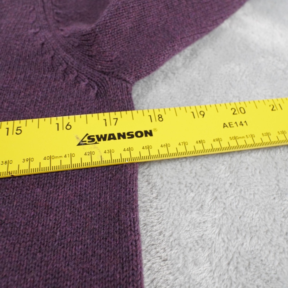 Vintage Embroidered Cardigan Sweater Petite XS Purple Cottagecore Whimsigoth Y2K - Picture 12 of 14